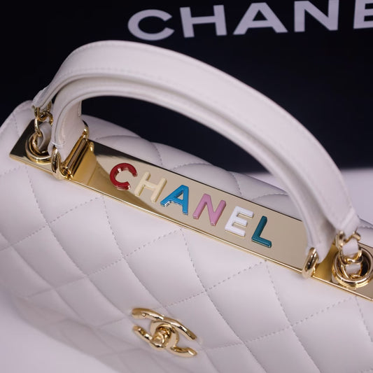 Pre-Owned  Authentic Chanel Trendy Multi-Color