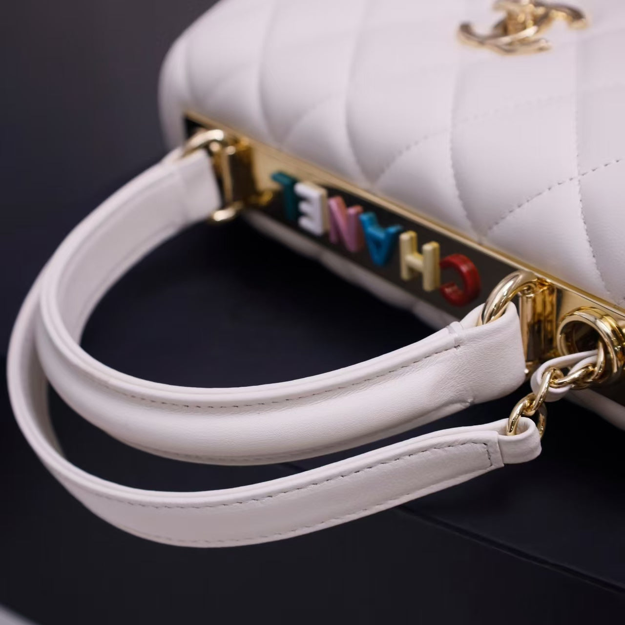 Pre-Owned  Authentic Chanel Trendy Multi-Color