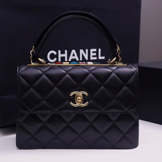 Pre-Owned Authentic Chanel Trendy Multi-color