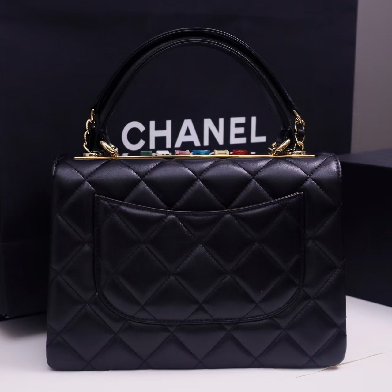 Pre-Owned Authentic Chanel Trendy Multi-color