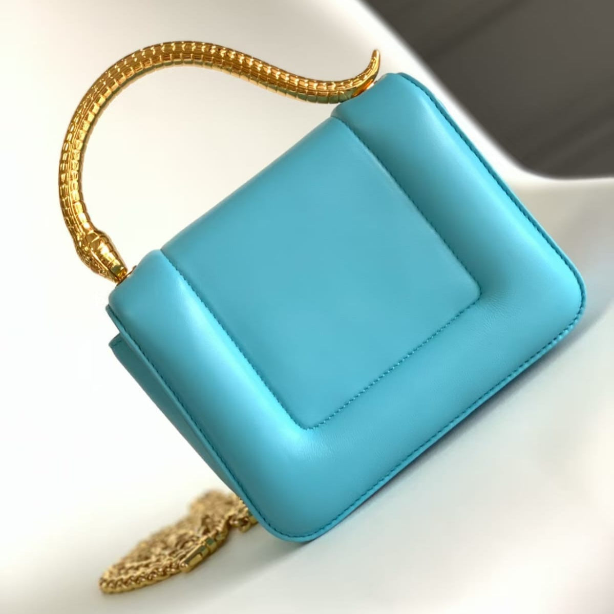 Bvlgari Serpenti Maestrale Leather Handbag Pre-Owned Authentic