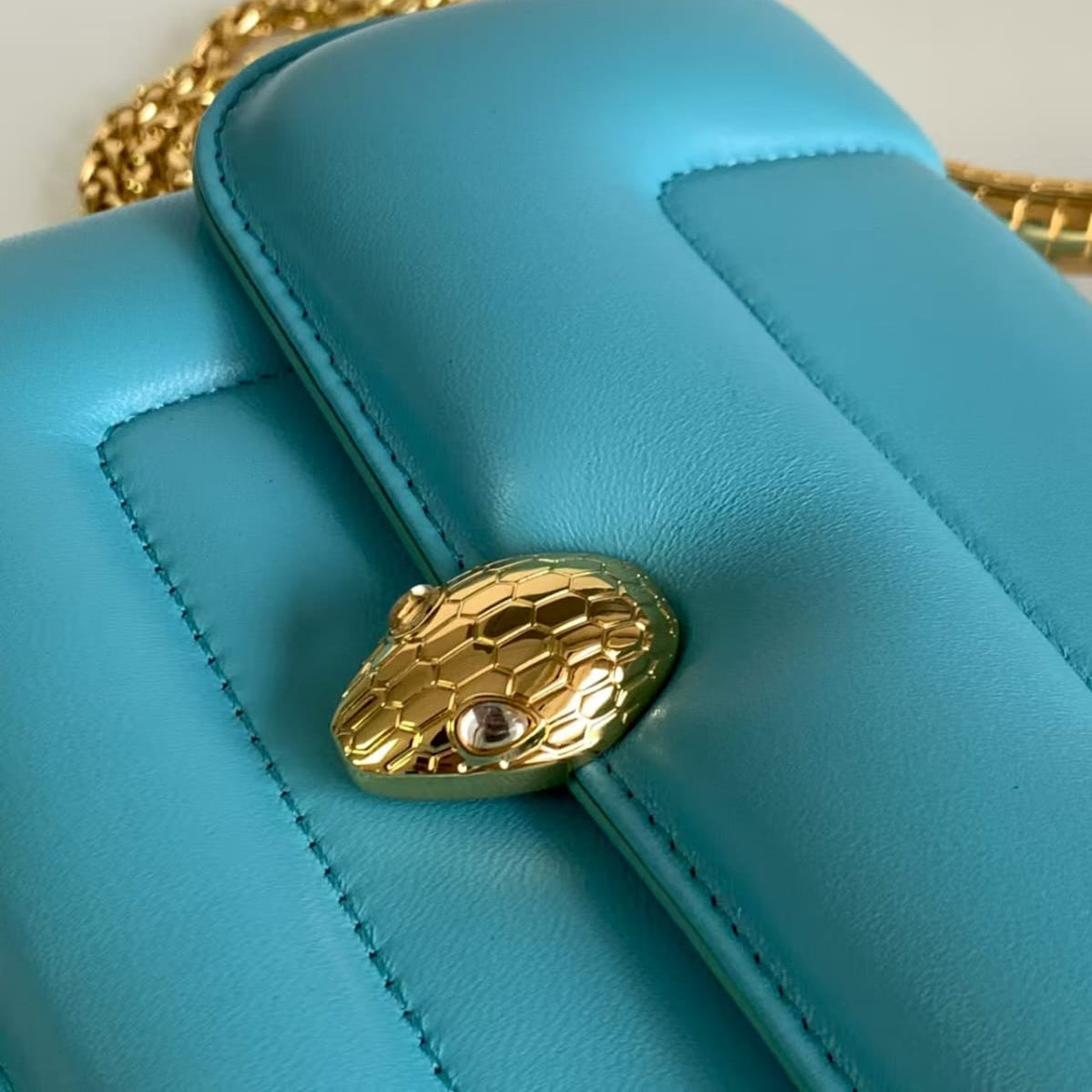 Bvlgari Serpenti Maestrale Leather Handbag Pre-Owned Authentic