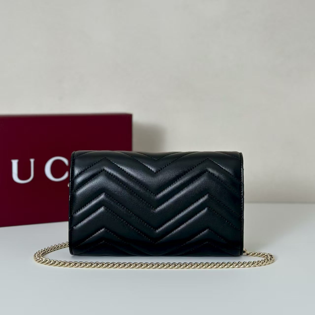 Gucci GG Marmont Small Black Bag Pre-Owned Authentic