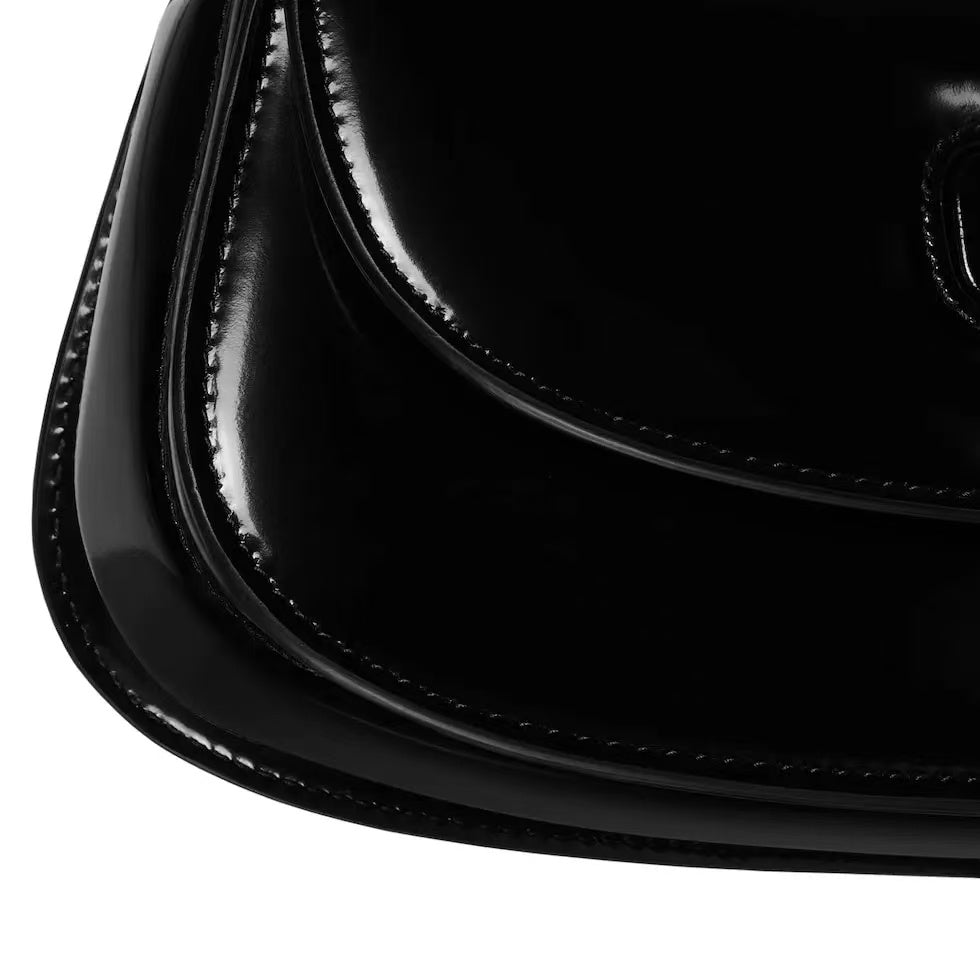 Gucci Bamboo Diva Small Bag Black Leather Pre-Owned Authentic