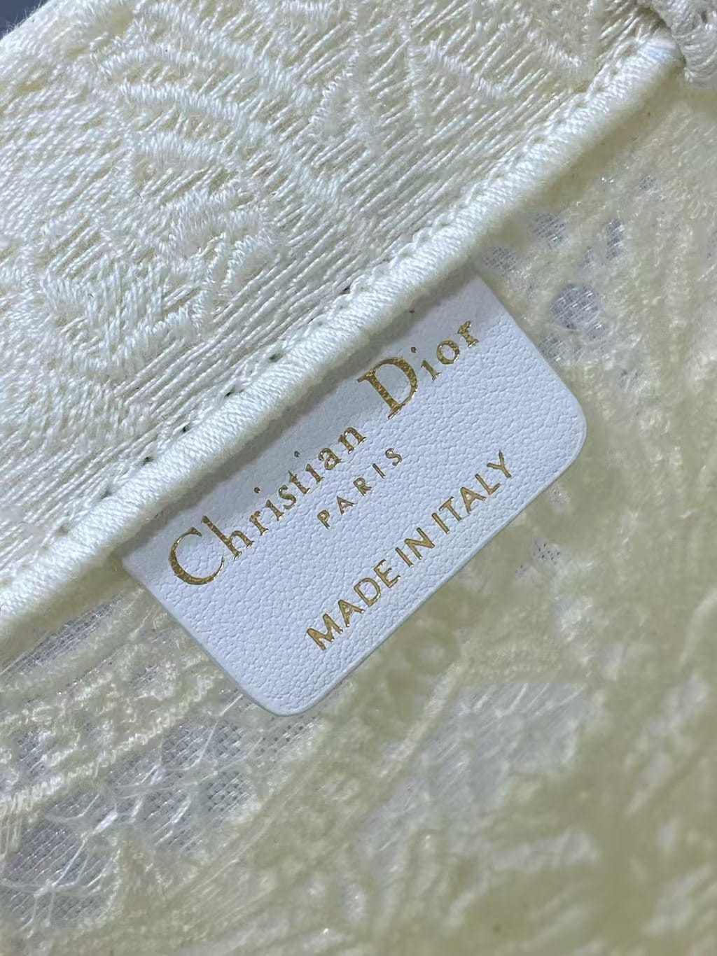 Dior Book Tote Small Bag  Butterfly Embroidery Canvas  Pre-Owned Authentic