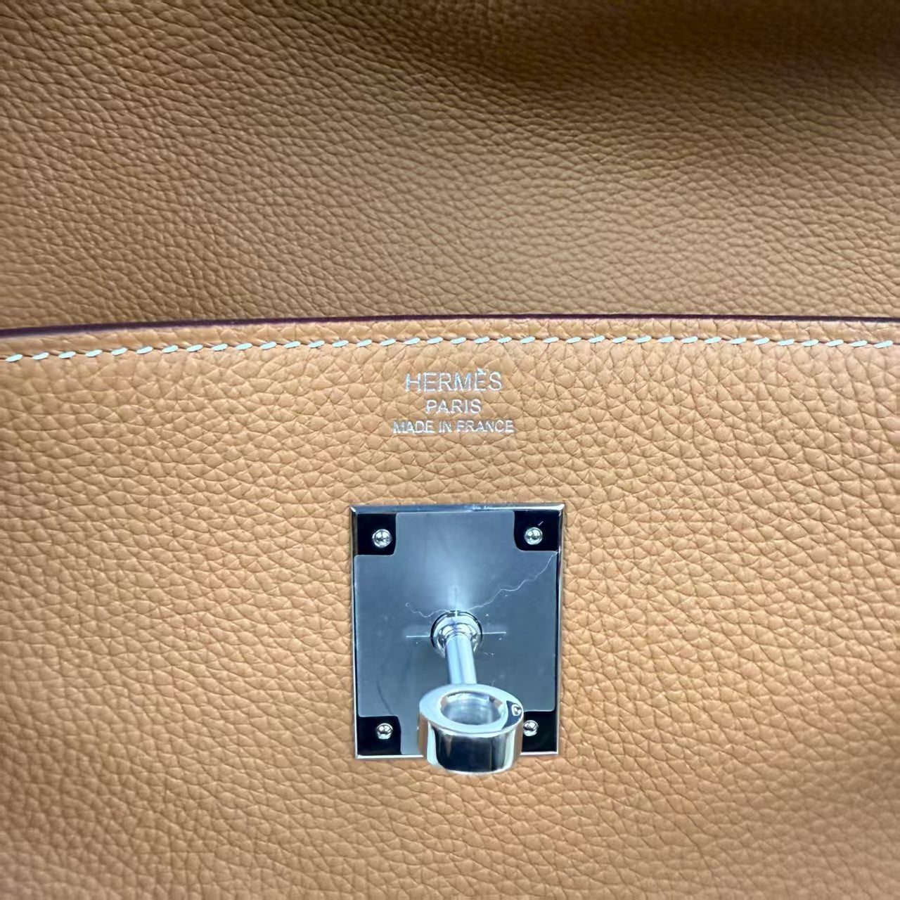 Hermès Kelly Messenger PM Bag – Yellow Leather with Palladium Hardware – Pre-Owned Authentic