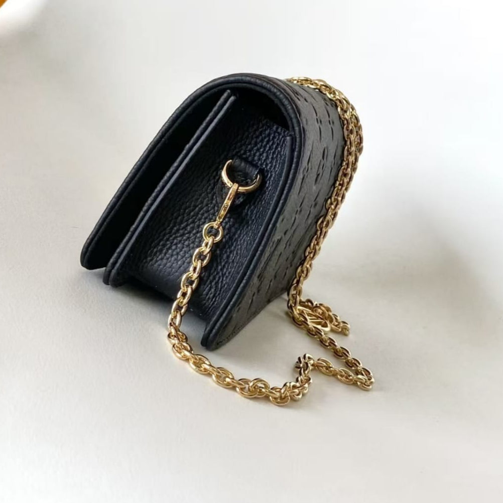 Louis Vuitton Wallet on Chain Lily  Monogram Empreinte Leather Pre-Owned Authentic