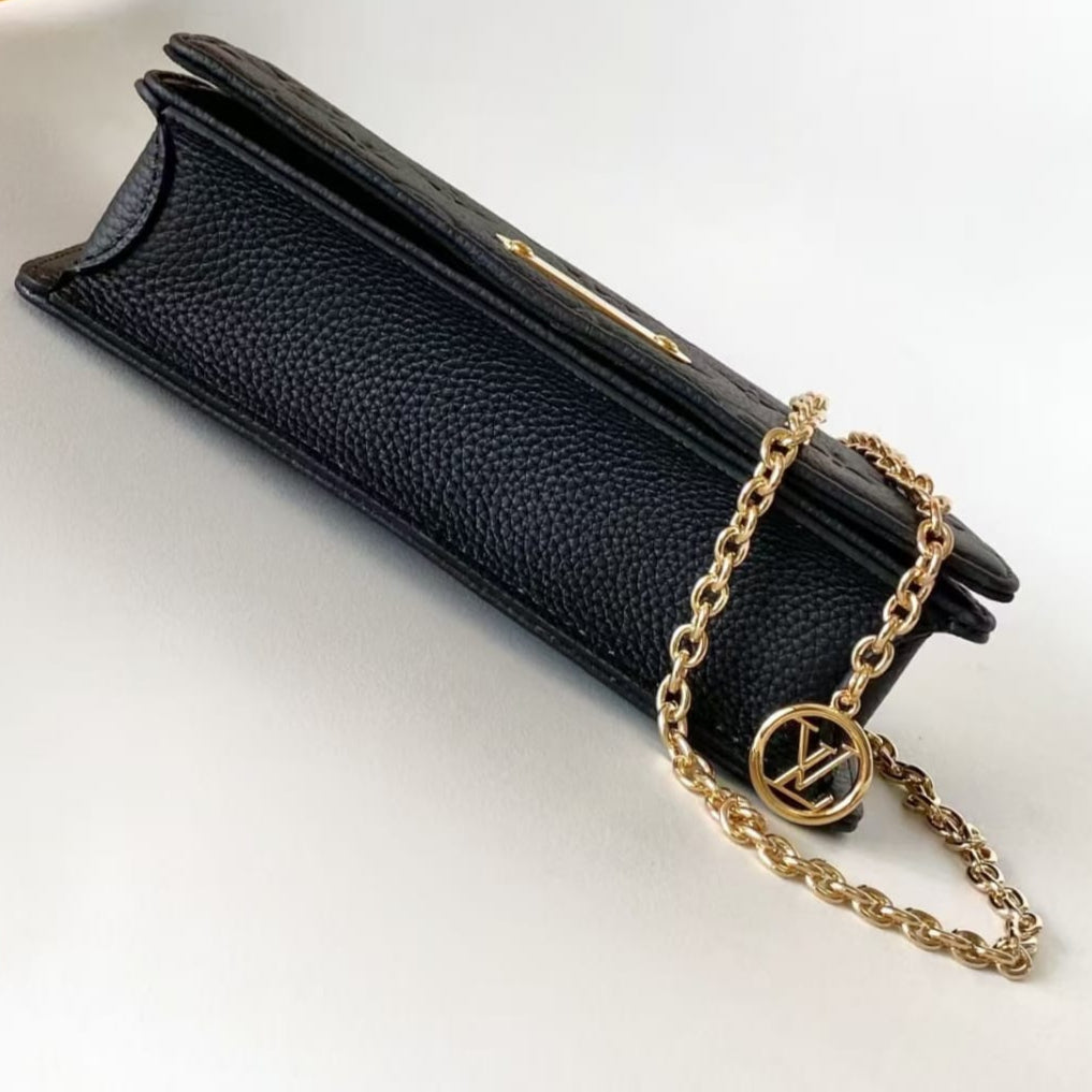 Louis Vuitton Wallet on Chain Lily  Monogram Empreinte Leather Pre-Owned Authentic