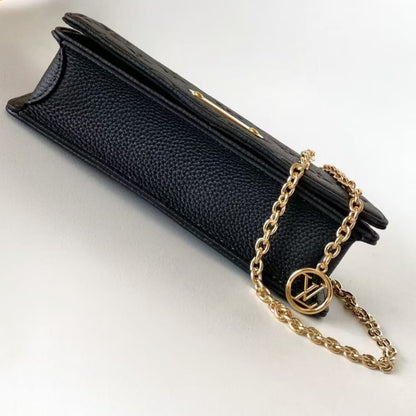 46919 Louis Vuitton Wallet on Chain Lily  Monogram Empreinte Leather with Authentic RFID Tag