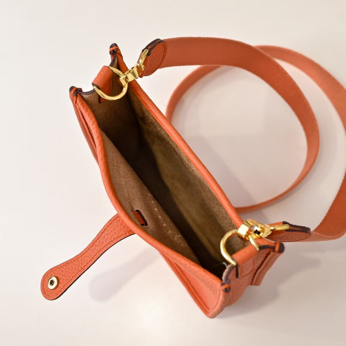 Hermes Evelyne TPM Taurillon Clemence Orange – Pre-Owned Authentic