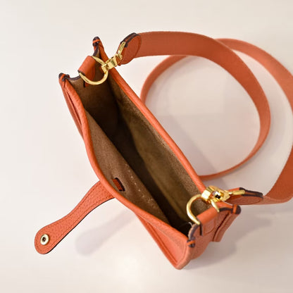 Pre-Owned Authentic Hermes Evelyne 17 Orange