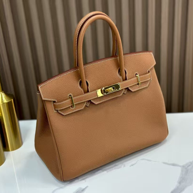 Hermes Birkin 30 Togo Leather in Gold with Gold Hardware – Pre-Owned Authentic
