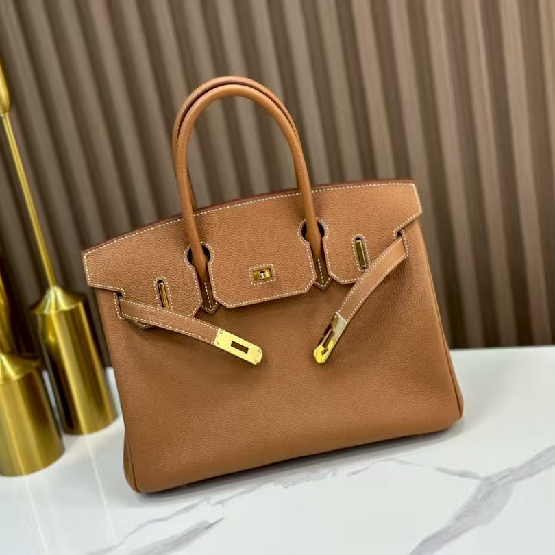 Hermes Birkin 30 Togo Leather in Gold with Gold Hardware – Pre-Owned Authentic