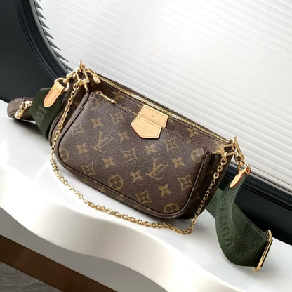 M44813 Pre-Owned Authentic Louis Vuitton Multi Pochette with Authentic RFID Tag