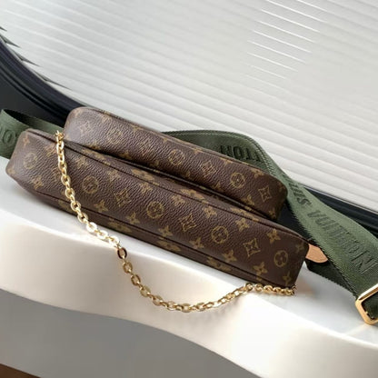 M44813 Pre-Owned Authentic Louis Vuitton Multi Pochette with Authentic RFID Tag