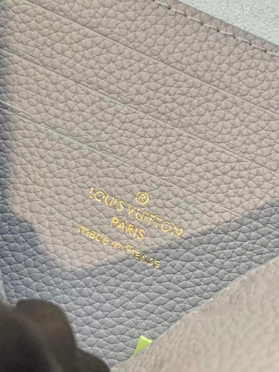 Pre-Owned Authentic Louis Vuitton Wallet On Chain Ivy Blue