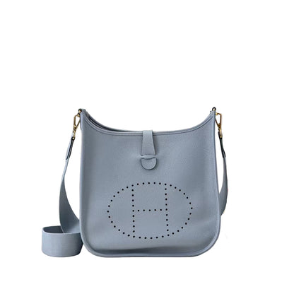 Pre-Owned Authentic Hermes Evelyne 23  Light Blue