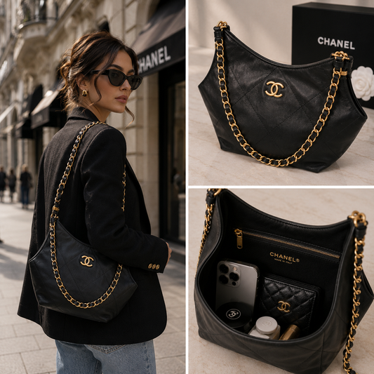 Pre Owned Chanel Medium  Coco  Shopping Bag