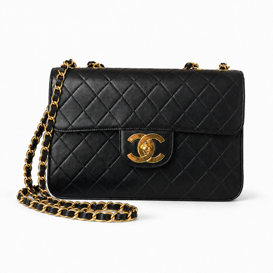 Pre-Owned Authentic Chanel Vintage Lambskin Bag