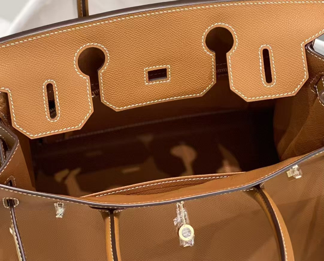 Hermes Birkin 30 Epsom Leather in Gold with Gold Hardware – Pre-Owned Authentic