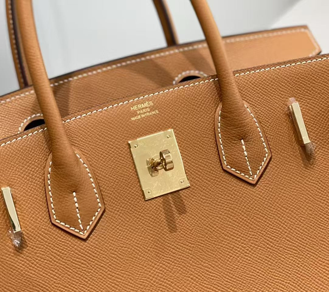 Hermes Birkin 30 Epsom Leather in Gold with Gold Hardware – Pre-Owned Authentic