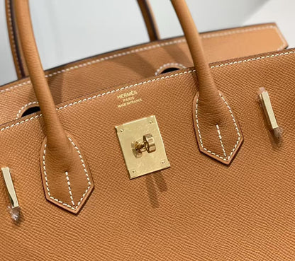 Hermes Birkin 30 Epsom Leather in Gold with Gold Hardware – Pre-Owned Authentic