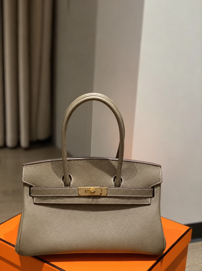 Hermès Shoulder Birkin Light 29 in Elephant Gray| Pre-owned Authentic