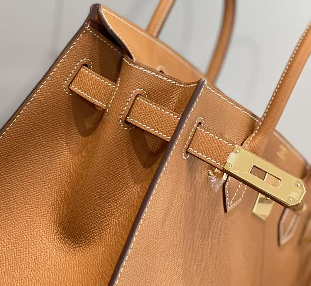 Hermes Birkin 30 Epsom Leather in Gold with Gold Hardware – Pre-Owned Authentic