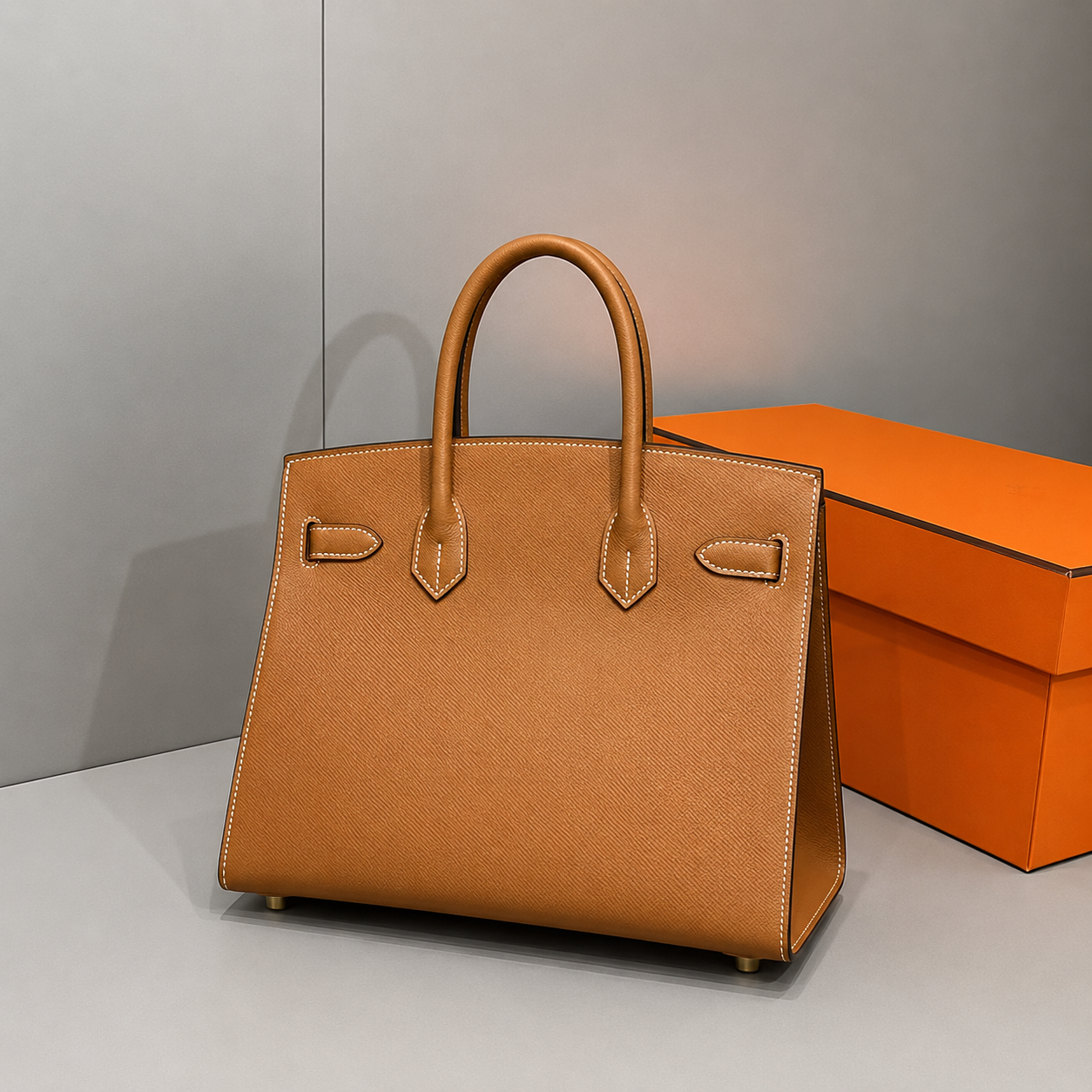 Hermes Birkin 30 Epsom Leather in Gold with Gold Hardware – Pre-Owned Authentic