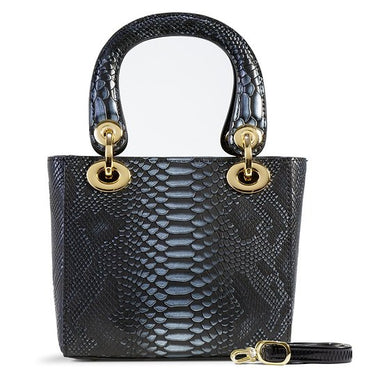 Mini Galina Black-Leather Handbag BH30-1889BLK