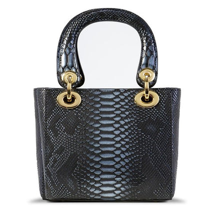 Mini Galina Black-Leather Handbag BH30-1889BLK