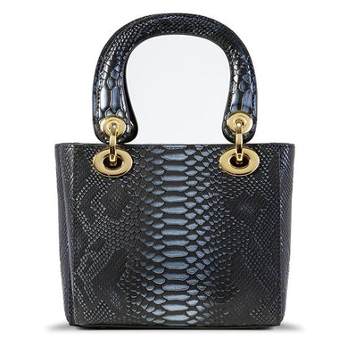 Mini Galina Black-Leather Handbag BH30-1889BLK