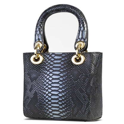 Mini Galina Black-Leather Handbag BH30-1889BLK