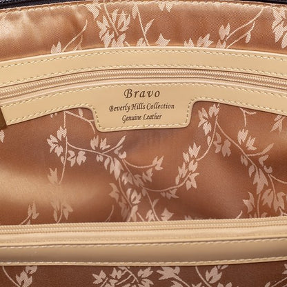 Diana Black Leopard Print Leather Handbag BH52-7573B