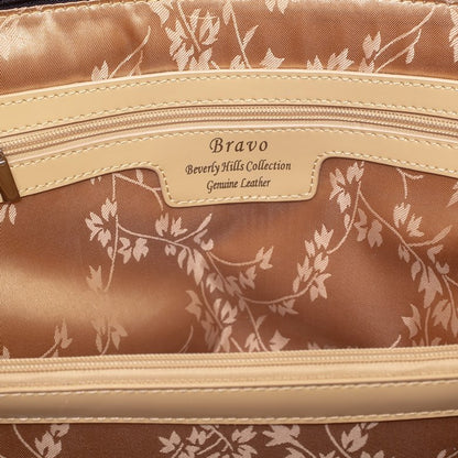 Anuta Medium Night Blossom Black Flower Print Leather Handbag BH93-2012