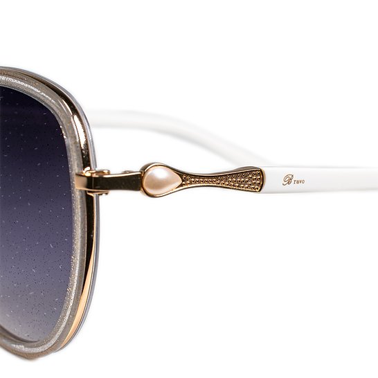 BV4461 C2 Bravo Sunglassses  Silver Sparkle Lens Collection