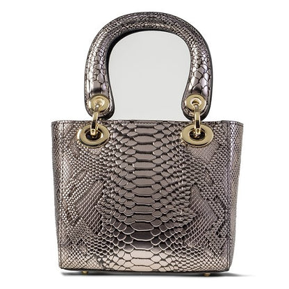 Mini Galina Silver-Leather Handbag BH30-1889SIL
