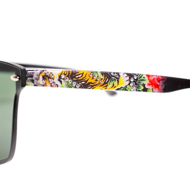 BV1902T C1 Unisex Bravo Tiger Print Sunglasses