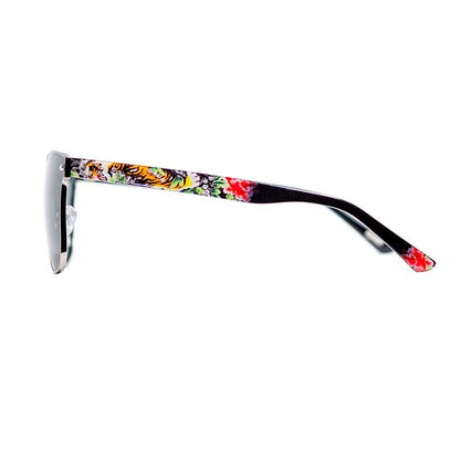 BV1902T C2 Unisex Bravo Tiger Print Sunglasses