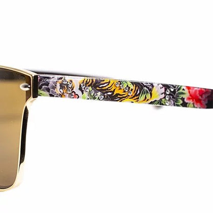 BV1902T C3 Unisex Bravo Tiger Print Sunglasses
