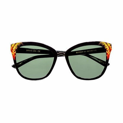 BV1904T C1 Unisex Bravo Tiger Print Sunglasses