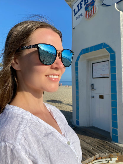 BV1905T C1 Unisex Tiger Print Sunglasses