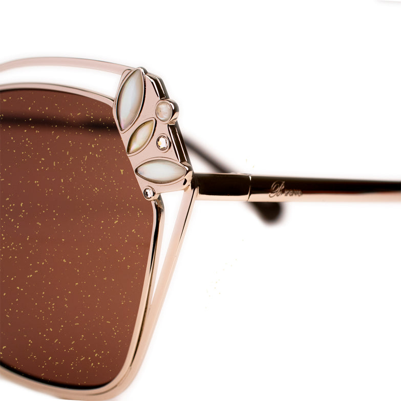 Bravo Gold Sparkle Collection Sunglasses - BV2004 C2