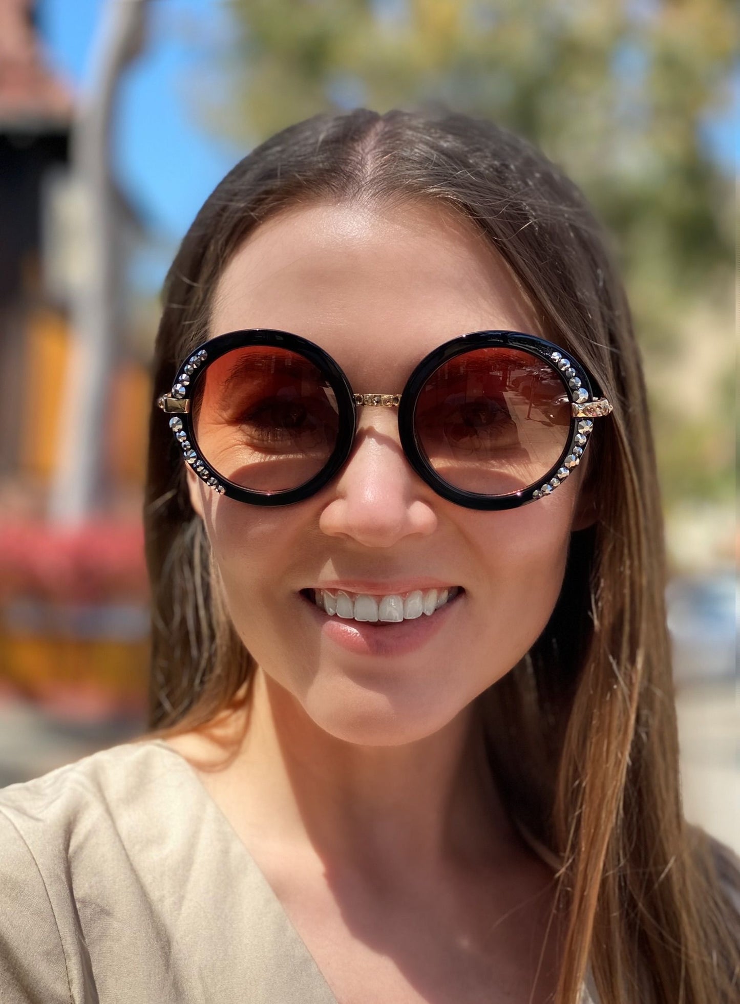 LE192001 BL-P  Leah. S Sunglasses