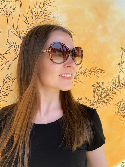 LE192006 BR-B Leah. S Sunglasses